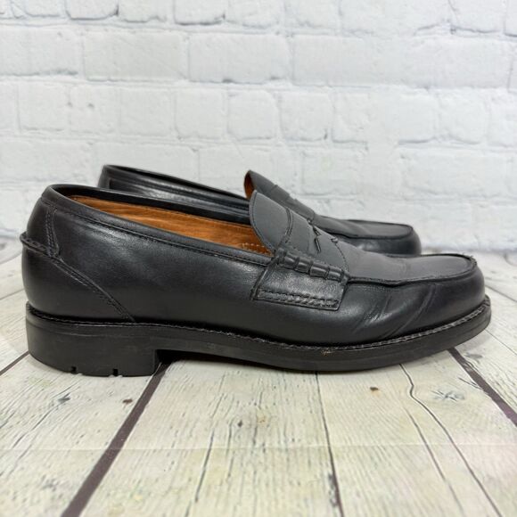 Cole Haan Penny Loafer Men Size 9 Black Vibram Slip On Casual Preppy Minimalist - Picture 1 of 12